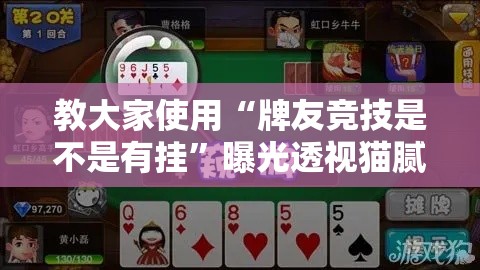 教大家使用“牌友竞技是不是有挂”曝光透视猫腻