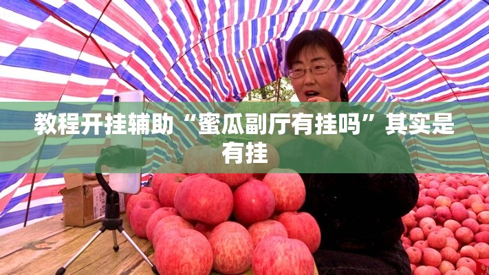 教程开挂辅助“蜜瓜副厅有挂吗”其实是有挂