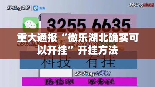重大通报“微乐湖北确实可以开挂”开挂方法