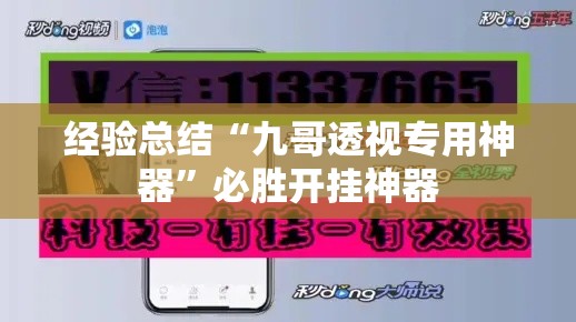 经验总结“九哥透视专用神器	”必胜开挂神器