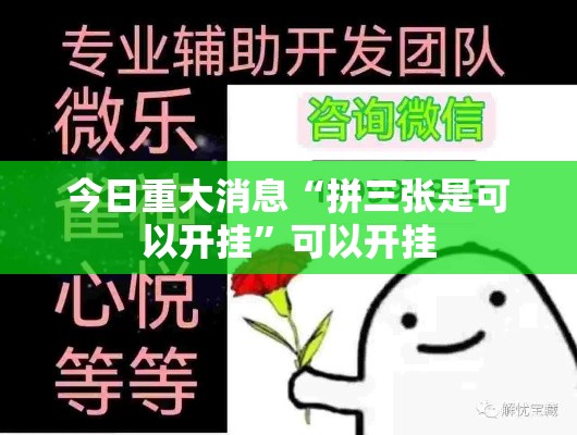 今日重大消息“拼三张是可以开挂	”可以开挂
