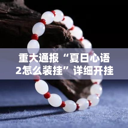 重大通报“夏日心语2怎么装挂	”详细开挂方法