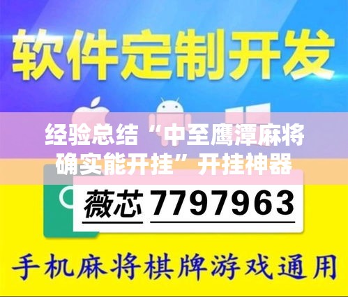 经验总结“中至鹰潭麻将确实能开挂”开挂神器