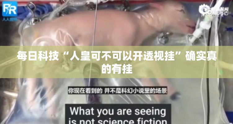 每日科技“人皇可不可以开透视挂	”确实真的有挂