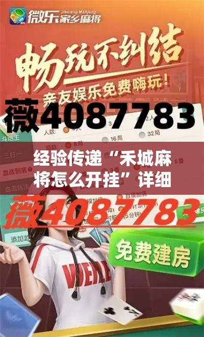 经验传递“禾城麻将怎么开挂”详细开挂教程