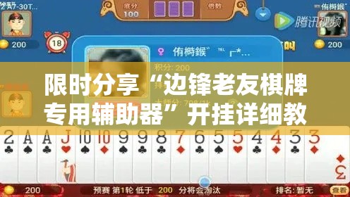 限时分享“边锋老友棋牌专用辅助器	”开挂详细教程
