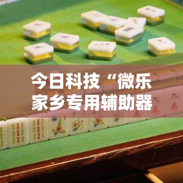 今日科技“微乐家乡专用辅助器”原来可以开挂