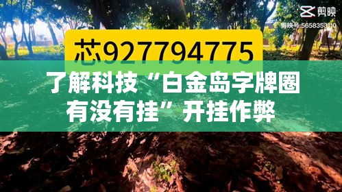 了解科技“白金岛字牌圈有没有挂	”开挂作弊