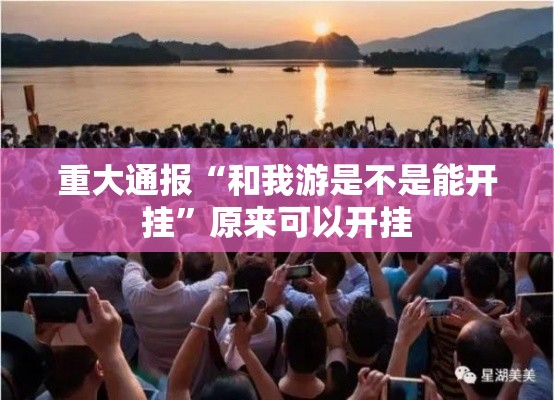 重大通报“和我游是不是能开挂”原来可以开挂