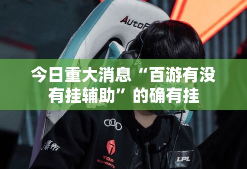 今日重大消息“百游有没有挂辅助	”的确有挂