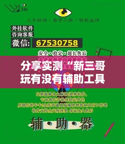 分享实测“新三哥玩有没有辅助工具	”开挂详细教程