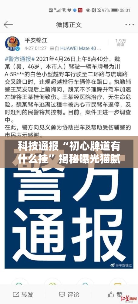 科技通报“初心牌道有什么挂”揭秘曝光猫腻