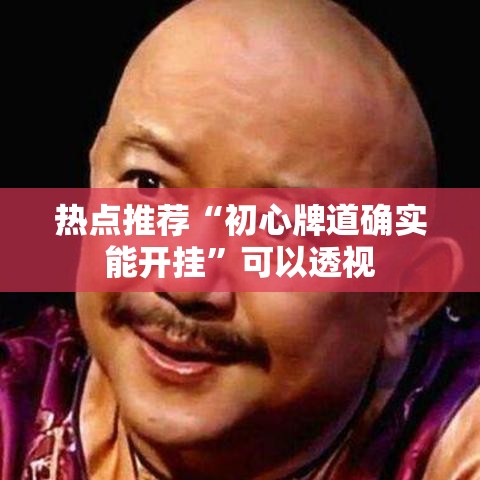 热点推荐“初心牌道确实能开挂”可以透视