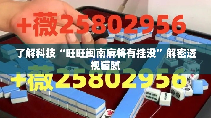 了解科技“旺旺闽南麻将有挂没	”解密透视猫腻