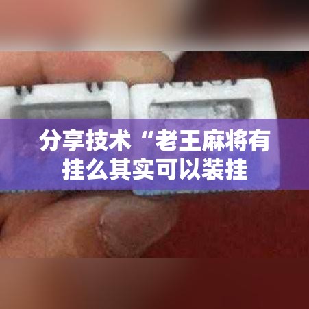 分享技术“老王麻将有挂么其实可以装挂