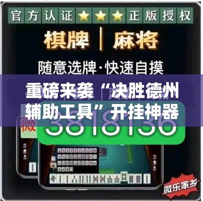 重磅来袭“决胜德州辅助工具”开挂神器