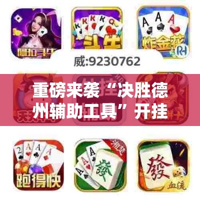 重磅来袭“决胜德州辅助工具	”开挂神器