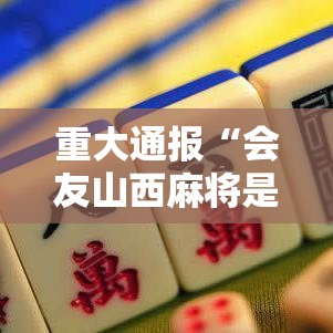 重大通报“会友山西麻将是不是可以开挂”确实真的有挂