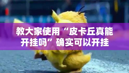 教大家使用“皮卡丘真能开挂吗”确实可以开挂