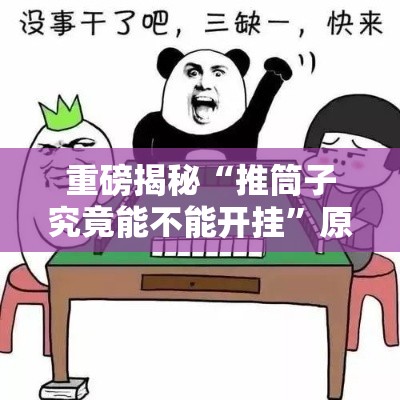 重磅揭秘“推筒子究竟能不能开挂	”原来可以开挂