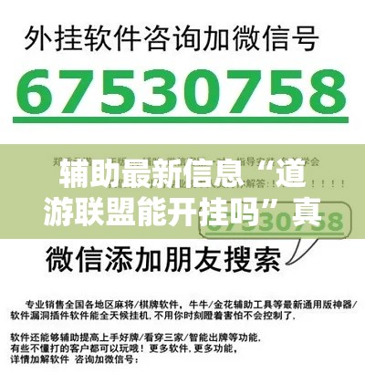 辅助最新信息“道游联盟能开挂吗”真的确实有挂