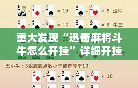重大发现“迅奇麻将斗牛怎么开挂”详细开挂教程