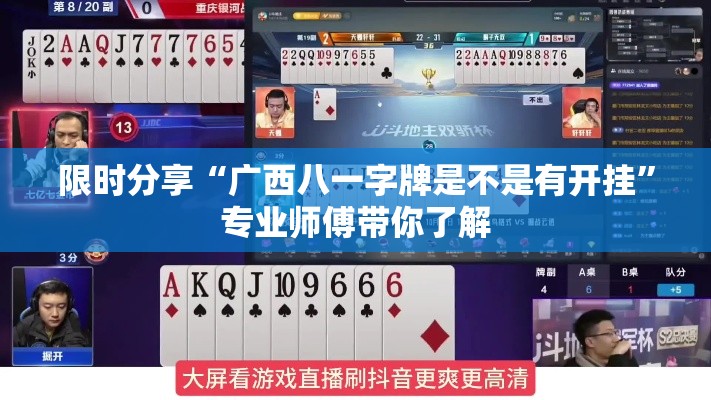 限时分享“广西八一字牌是不是有开挂”专业师傅带你了解