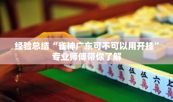 经验总结“雀神广东可不可以用开挂	”专业师傅带你了解
