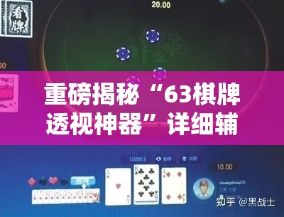 重磅揭秘“63棋牌透视神器”详细辅助