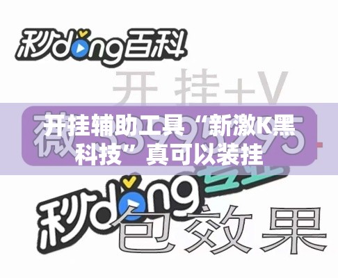开挂辅助工具“新激K黑科技”真可以装挂