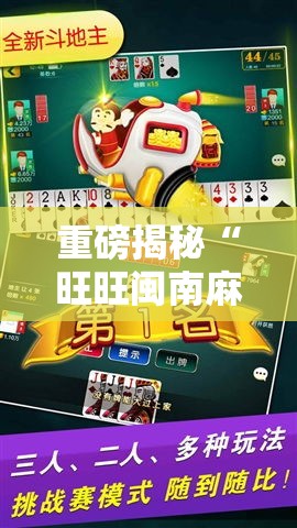 重磅揭秘“旺旺闽南麻将必赢透视神器”用挂教程