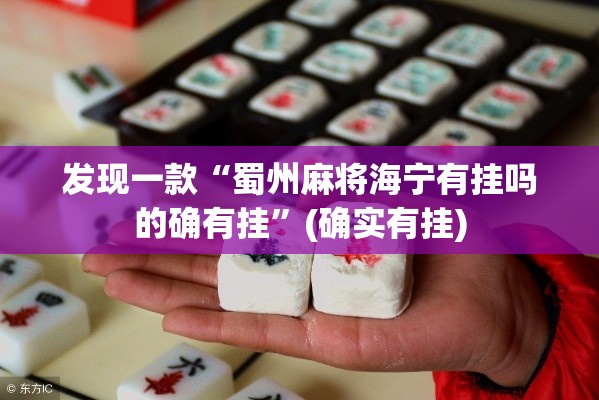 发现一款“蜀州麻将海宁有挂吗的确有挂”(确实有挂)