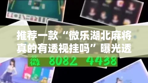 推荐一款“微乐湖北麻将真的有透视挂吗”曝光透视猫腻