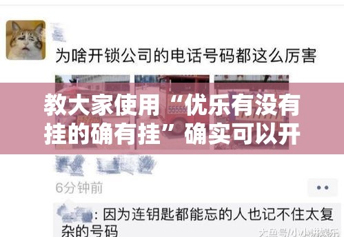 教大家使用“优乐有没有挂的确有挂”确实可以开挂