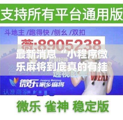 最新消息“小程序微乐麻将到底真的有挂吗”开挂作弊