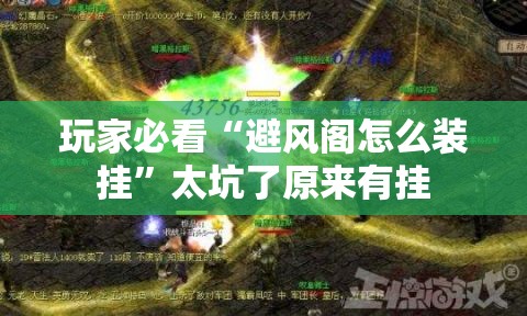 玩家必看“避风阁怎么装挂”太坑了原来有挂