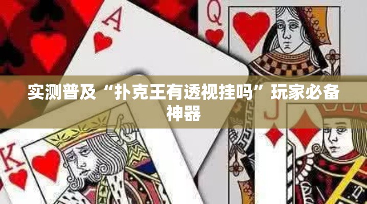 实测普及“扑克王有透视挂吗”玩家必备神器
