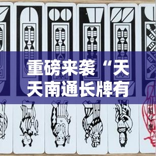重磅来袭“天天南通长牌有没有黑科技”开挂神器