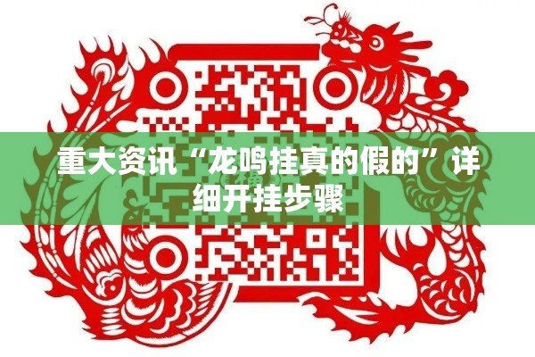 重大资讯“龙鸣挂真的假的”详细开挂步骤