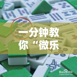 一分钟教你“微乐麻将其实可以开挂吗”曝光透视猫腻