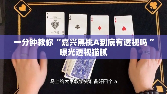 一分钟教你“嘉兴黑桃A到底有透视吗 ”曝光透视猫腻