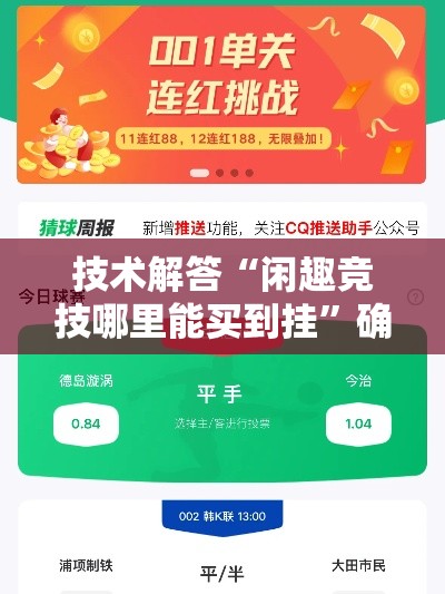 技术解答“闲趣竞技哪里能买到挂”确实真的有挂