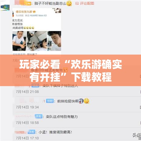玩家必看“欢乐游确实有开挂”下载教程