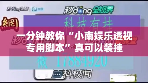 一分钟教你“小南娱乐透视专用脚本”真可以装挂