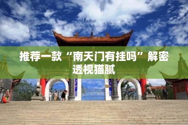 推荐一款“南天门有挂吗”解密透视猫腻