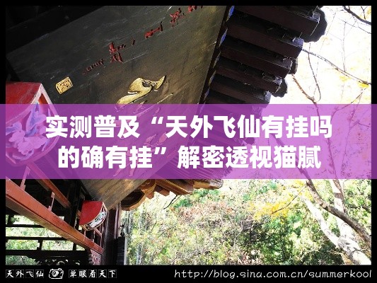 实测普及“天外飞仙有挂吗的确有挂	”解密透视猫腻