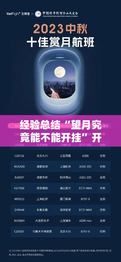 经验总结“望月究竟能不能开挂”开挂详细教程