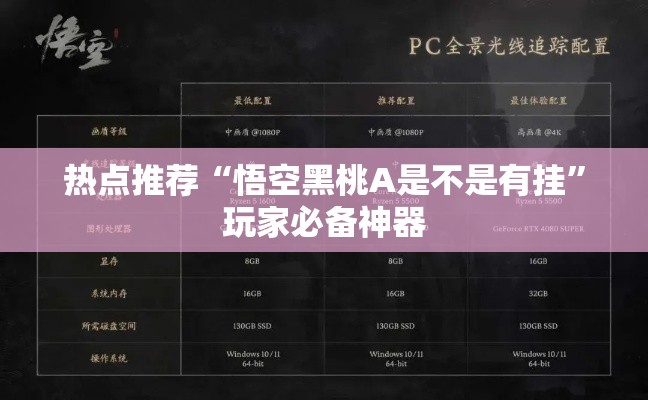 热点推荐“悟空黑桃A是不是有挂”玩家必备神器