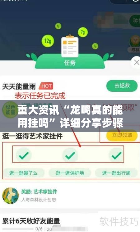 重大资讯“龙鸣真的能用挂吗”详细分享步骤