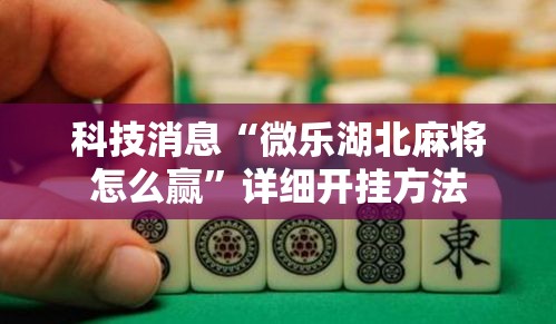 科技消息“微乐湖北麻将怎么赢	”详细开挂方法
